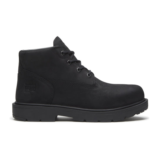 Timberland PRO Men's Power Shift Slip-Resistant Soft Toe Chukka Work Boot - Black - TB0A41MGEPV - Side Profile - Overlook Boots