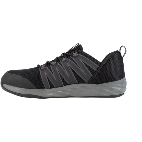 Reebok Men's Astroride Steel Toe Athletic Work Shoe- Black/Grey- RB2211 - Overlook Boots