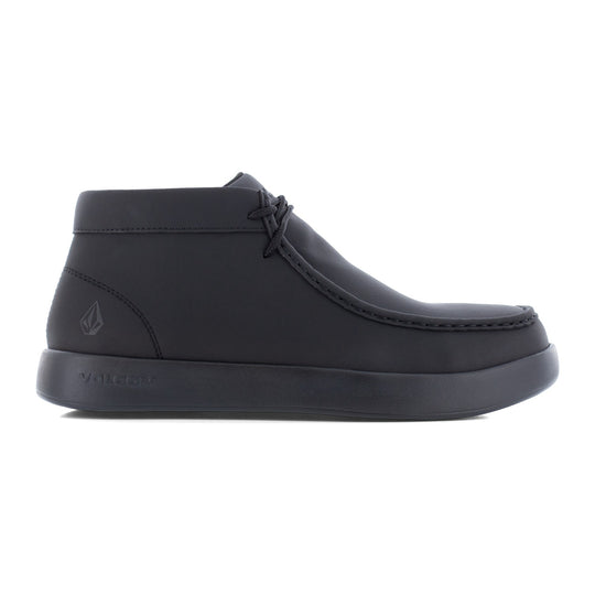 Volcom Men's Chill Composite Toe Mid Cut Slip-On Casual Work Shoe - Black - VM30815 - Side Profile - Overlook Boots