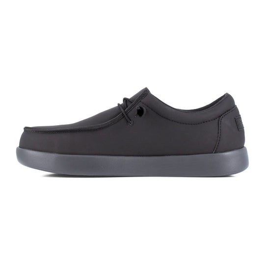 Volcom Women's Chill Composite Toe Conductive Slip-On Casual Work Shoe - Black - VM30817F - Inside Profile - Overlook Boots