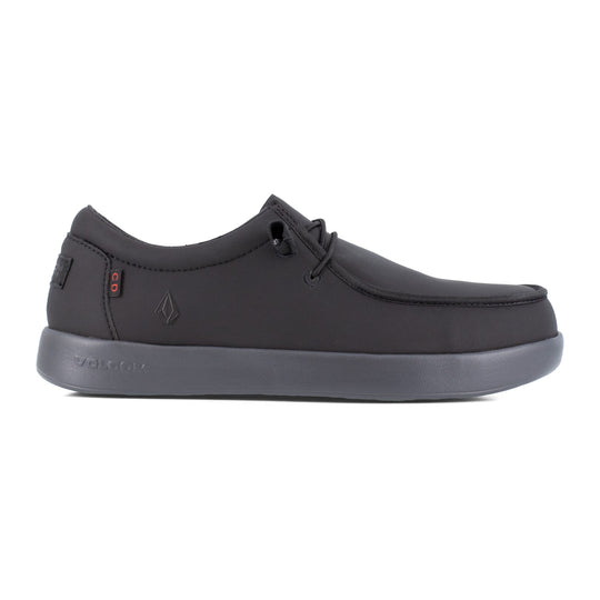 Volcom Women's Chill Composite Toe Conductive Slip-On Casual Work Shoe - Black - VM30817F - Side Profile - Overlook Boots