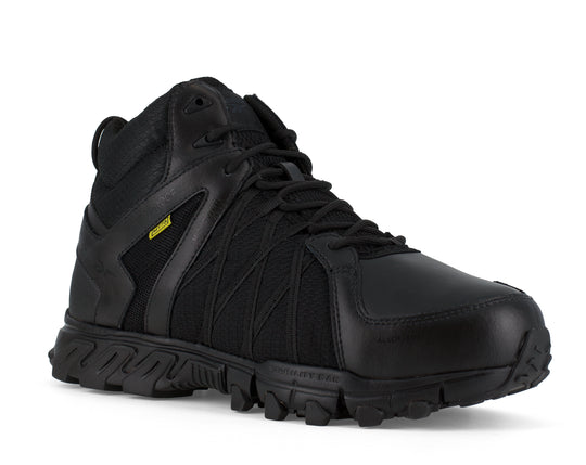 Reebok Women's Trailgrip Alloy Toe CushGuard Athletic Work Shoe - Black - RB345 6.0 / Medium / Grey - Overlook Boots