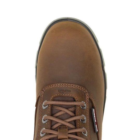 Wolverine Men's DuraShocks SR Icon Insulated 6" CarbonMAX Composite Toe Waterproof 400G Insulated Work Boot - Dark Brown - W261090 - Top View - Overlook Boots
