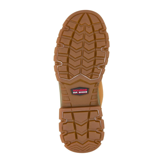 Wolverine Men's DuraShocks SR Icon Insulated 8" CarbonMAX Composite Toe Waterproof 400G Insulated Work Boot - Wheat - W261095 - Outsole - Overlook Boots