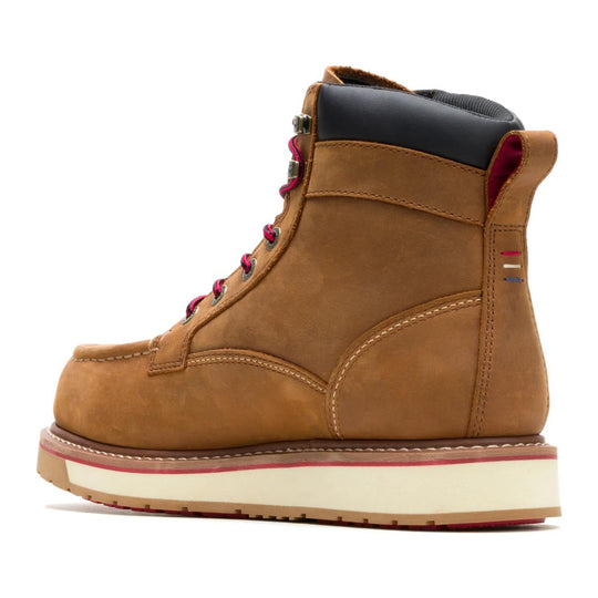 Wolverine Men's Loader USA-Built DuraShocks CarbonMAX Composite Toe Waterproof Work Boot - Trail - W261123 - Rear Angle - Overlook Boots