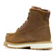 Wolverine Men's Reloader 6" CarbonMAX Composite Toe Waterproof Moc Toe Work Boot - Dark Tan - W261110 - Rear Angle - Overlook Boots