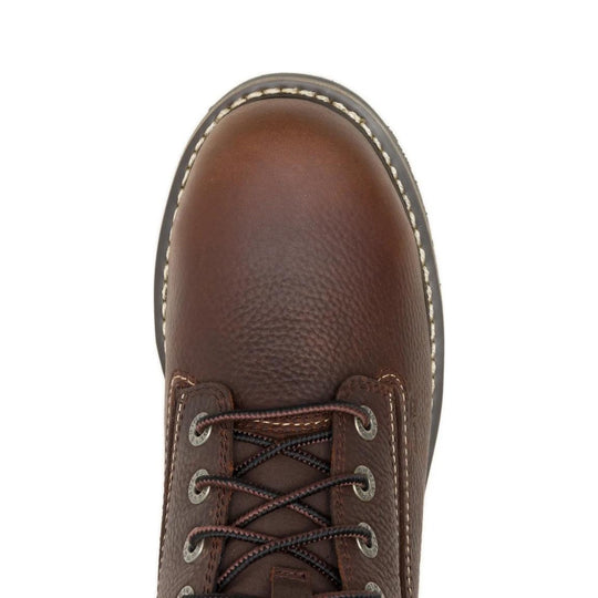 Wolverine Men's Reloader 6" CarbonMAX Composite Toe Waterproof Work Boot - Dark Chocolate - W261108 - Top View - Overlook Boots