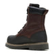 Wolverine Men's Reloader 8" BOA CarbonMAX Composite Toe Waterproof Work Boot - Dark Chocolate - W261120 - Rear Angle - Overlook Boots