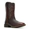 Wolverine Men's Wheatland Saddle Series Soft Toe Western Pull On Work Boot - Clove - W260039 - Front Angle - Overlook Boots