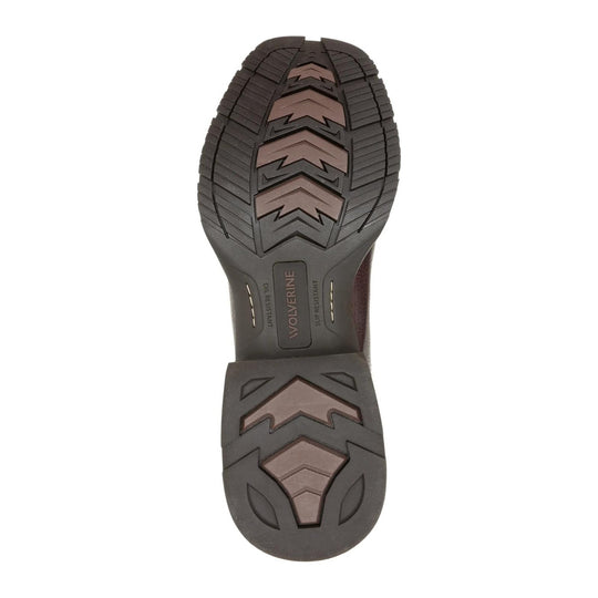 Wolverine Men's Wheatland Saddle Series Soft Toe Western Pull On Work Boot - Clove - W260039 - Outsole - Overlook Boots