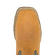 Wolverine Men's Wheatland Saddle Series Soft Toe Western Pull On Work Boot - Wheat - W260037 - Top View - Overlook Boots