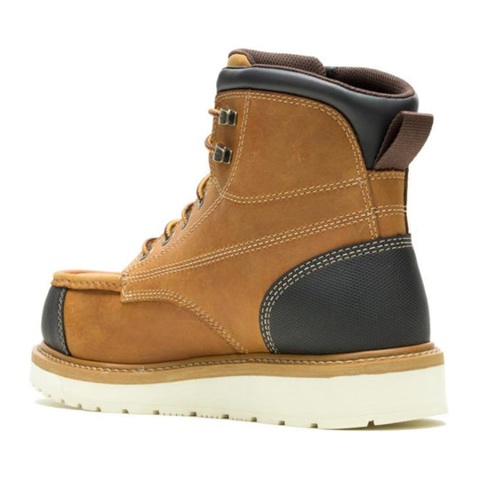 Wolverine Men's Loader II 6" CarbonMAX Composite Toe Waterproof Moc Toe Wedge Work Boot - Wheat - W261031 - Inside Angle - Overlook Boots