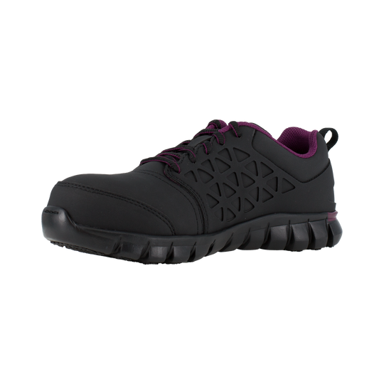 Reebok Women's Sublite Cushion Composite Toe Athletic Work Shoe - Black - RB492 - Overlook Boots