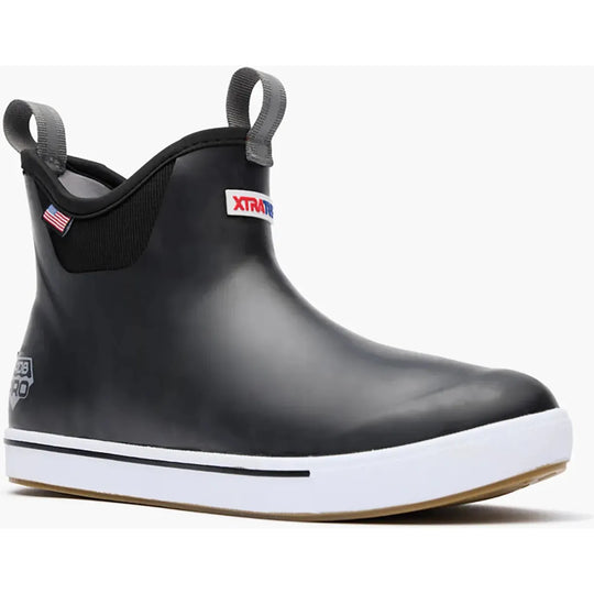 Xtratuf Men's ADB Pro Waterproof Slip Resist Ankle Deck Boot- Black- XMATD000 7 / Medium / Black - Overlook Boots