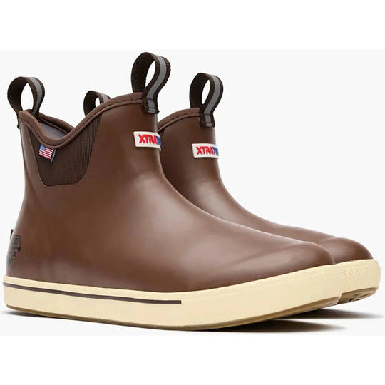Xtratuf Men's ADB Pro Waterproof Slip Resist Ankle Deck Boot- Brown- XMATD900 - Overlook Boots
