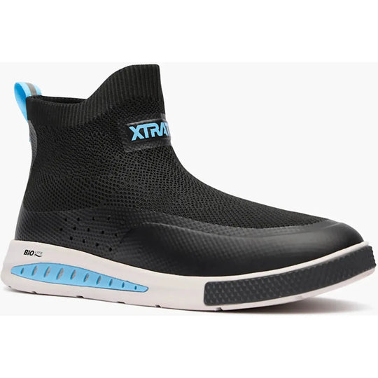 Xtratuf Men's DriftTech Slip Resist Ankle Deck Sport Boot- Black- XADSMK00 7 / Medium / Black - Overlook Boots