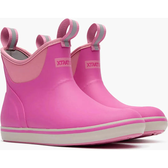Xtratuf Women's Ankle Waterproof Slip Resistant Deck Boot- Rose- XWAB402 - Overlook Boots