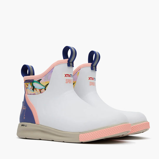 Xtratuf Ankle Deck Boot Sport Women's 6" WP Outdoor Boot - White - XADSWG10