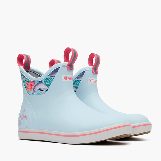 Xtratuf Ankle Deck Boot Women's 6" WP Outdoor Boot - Light Blue - XWABGH21