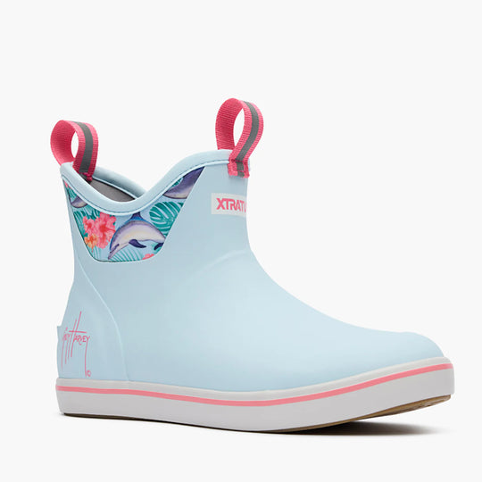 Xtratuf Ankle Deck Boot Women's 6" WP Outdoor Boot - Light Blue - XWABGH21