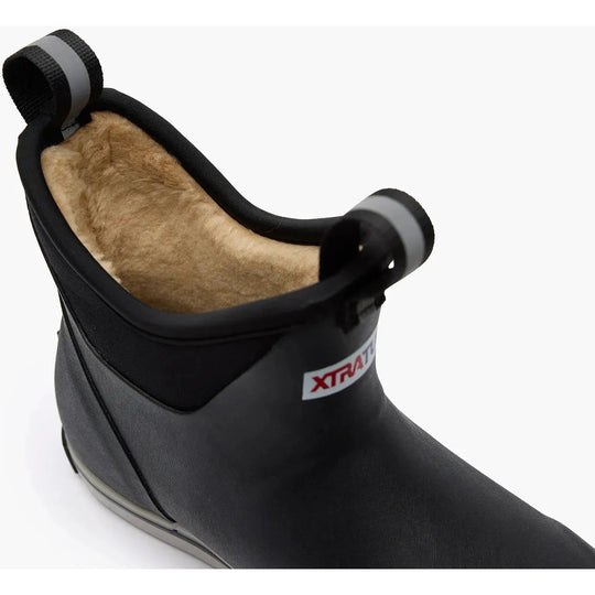 Xtratuf Women's Fleece Lined Waterproof Ankle Deck Boot- Black- XWAB000T - Overlook Boots