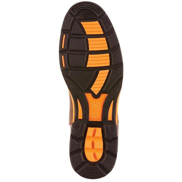 Ariat Men's WorkHog 10" Soft Toe Waterproof Western Work Boot - Oily Brown - 10001198 - Overlook Boots