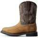 Ariat Men's Sierra 10" Wide Square Steel Toe Western Work Boot- Bark- 10010134  - Overlook Boots
