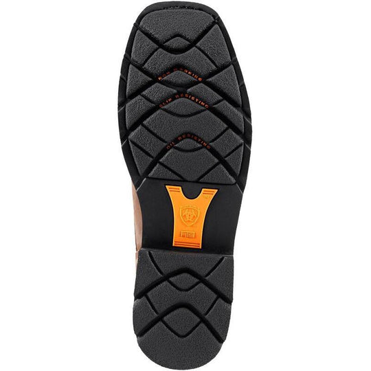 Ariat Men's Cascade 8" Wide Square Soft Toe Western Work Boot- Brown- 10011916  - Overlook Boots