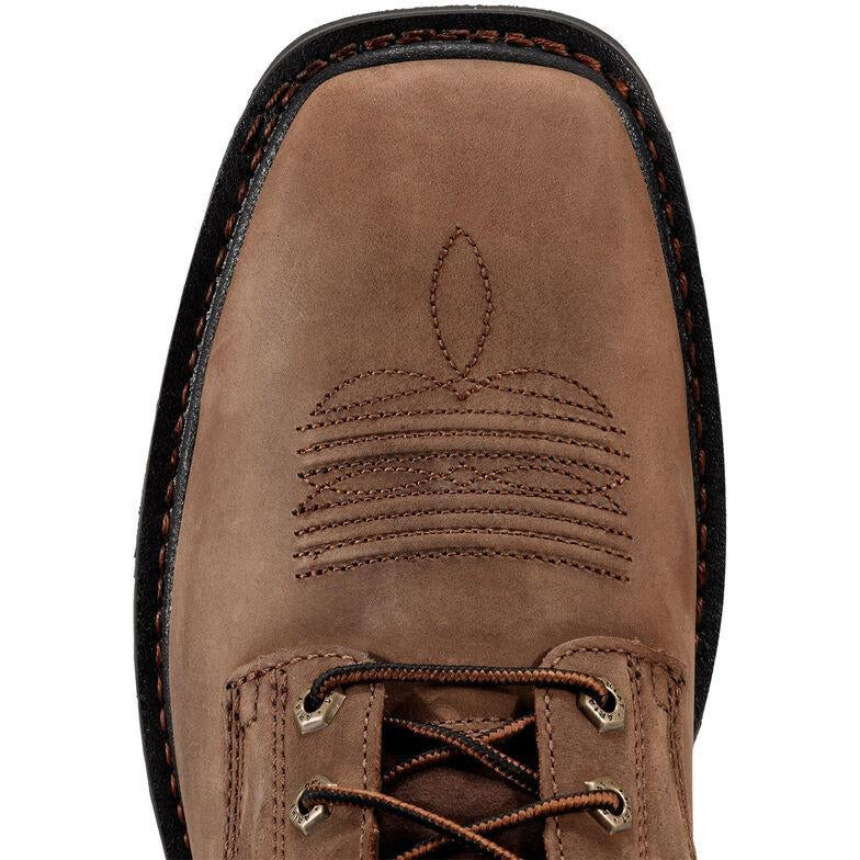 Ariat Men's Cascade 8" Wide Steel Toe Western Work Boot- Brown - 10011917  - Overlook Boots