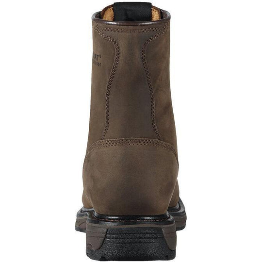 Ariat Men's WorkHog 8" Soft Toe Waterproof Western Work Boot - Oily Brown - 10011939 - Overlook Boots