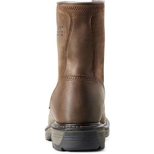 Ariat Men's WorkHog 8" Comp Toe WP Western Work Boot - Oily Brown - 10011943  - Overlook Boots
