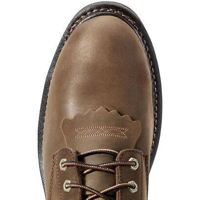 Ariat Men's WorkHog 8" Comp Toe WP Western Work Boot - Oily Brown - 10011943  - Overlook Boots