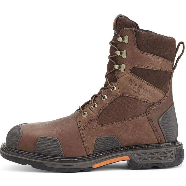 Ariat Men's OverDrive 8" Wide Square Comp Toe WP Work Boot - 10012940  - Overlook Boots