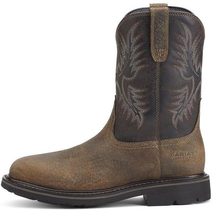 Ariat Men's Sierra Puncture Resistant 10" Steel Toe Western Work Boot - 10012948 - Overlook Boots