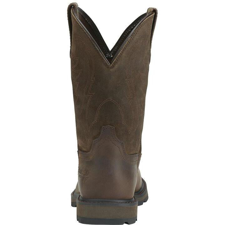 Ariat Men's Groundbreaker 10" Steel Toe Western Work Boot - Brown - 10014241  - Overlook Boots