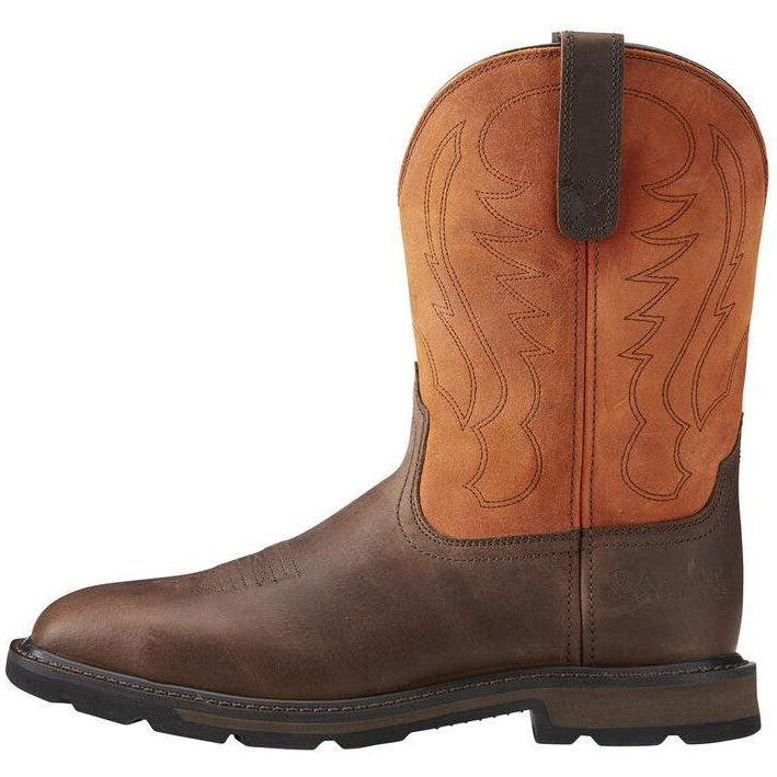 Ariat Men's Groundbreaker 10" Wide Stl Toe Western Work Boot - 10015191  - Overlook Boots