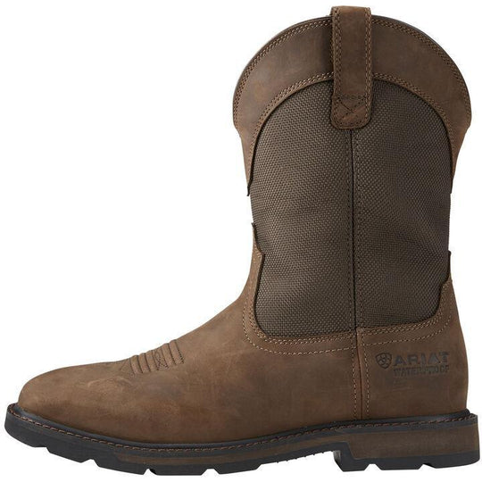 Ariat Men's Groundbreaker 10" Wide Steel Toe Western Work Boot - 10015196  - Overlook Boots