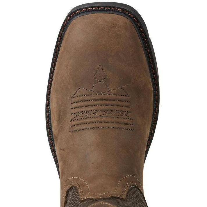 Ariat Men's Groundbreaker 10" Wide Sqr Stl Toe Western Work Boot - 10015196  - Overlook Boots