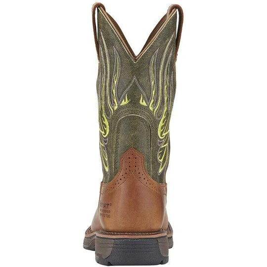 Ariat Men's WorkHog Mesteno 11" Composite Toe Waterproof Western Work Boot- Rust - 10015400 - Overlook Boots