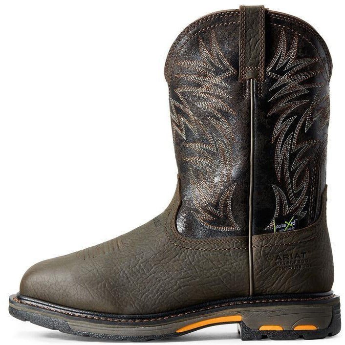 Ariat Men's WorkHog 11" Comp Toe WP MetGuard Western Work Boot - 10016265  - Overlook Boots