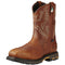 Ariat Men's WorkHog CSA 11" Wide Sqr Comp Toe WP Work Boot - 10017175 7 / Medium / Brown - Overlook Boots