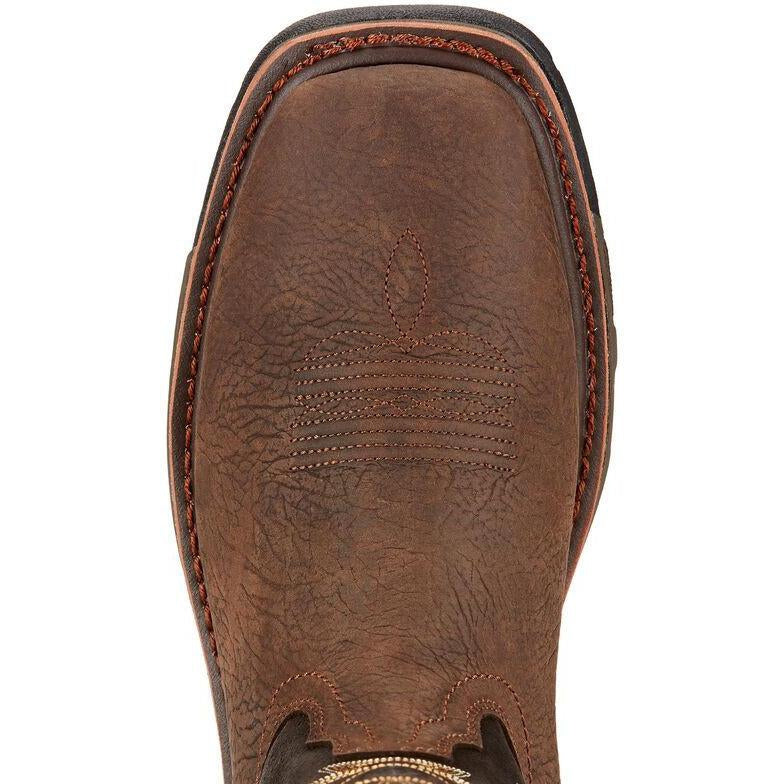 Ariat Men's WorkHog 11" Soft Toe Western Work Boot - Bruin Brown - 10017436  - Overlook Boots