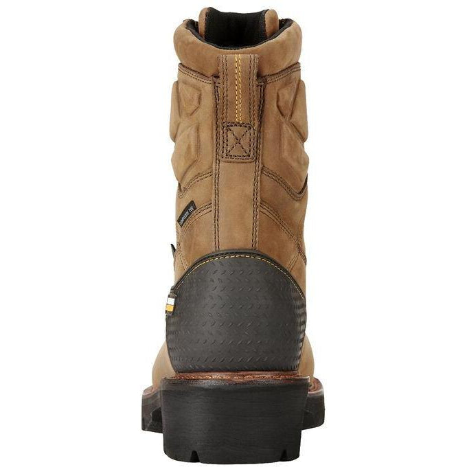 Ariat Men's Powerline 8" Comp Toe WP 400g Logger Work Boot - Brown - 10018567  - Overlook Boots