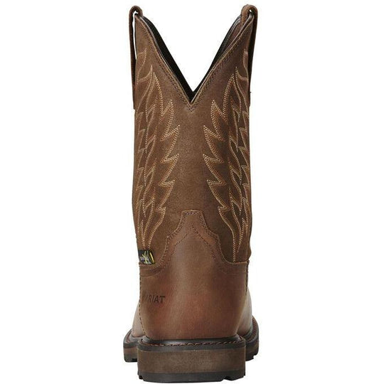 Ariat Men's Groundbreaker 10" Steel Toe Waterproof MetGuard Western Work Boot - 10020063  - Overlook Boots
