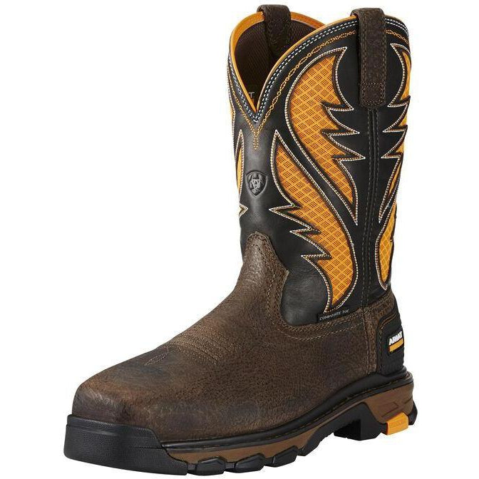 Ariat Men's Intrepid VentTEK 11" Comp Toe Work Boot - Brown - 10020072 7 / Medium / Brown - Overlook Boots
