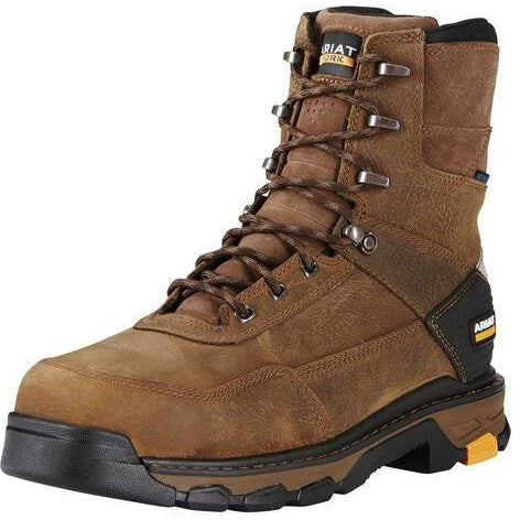 Ariat Men's Intrepid 8" Composite Toe Waterproof Work Boot - Rye Brown - 10020079 7.0 / Medium / Brown - Overlook Boots