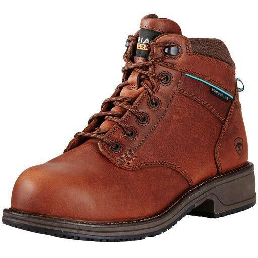 Ariat Women's Casual Mid Lace SD 5" Comp Toe Work Boot- Brown 10020097 5.5 / Medium / Brown - Overlook Boots