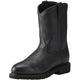 Ariat Men's Sierra 10" Steel Toe Pull-On Western Work Boot - Black - 10021473 7.0 / Medium / Black - Overlook Boots
