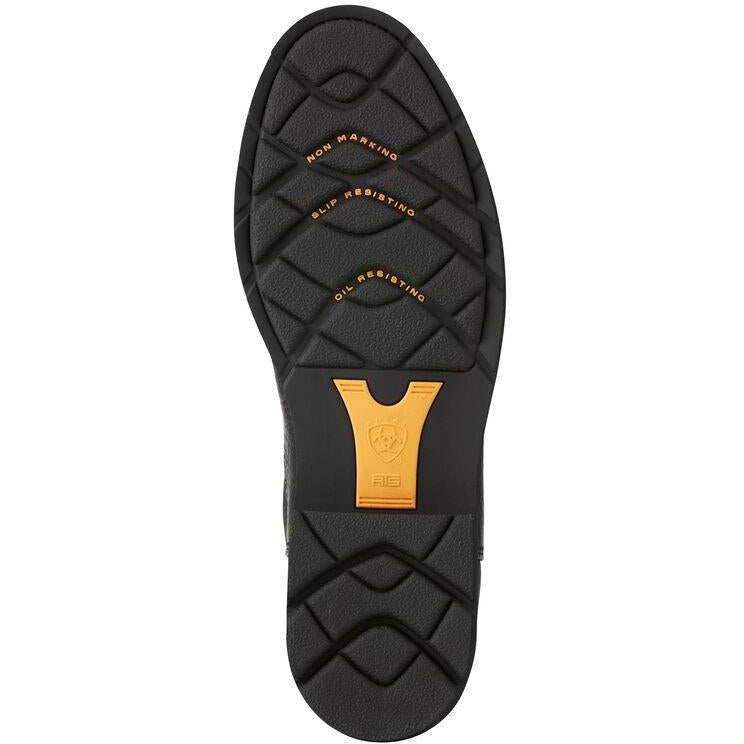 Ariat Men's Sierra 10" Steel Toe Pull-On Western Work Boot - Black - 10021473  - Overlook Boots
