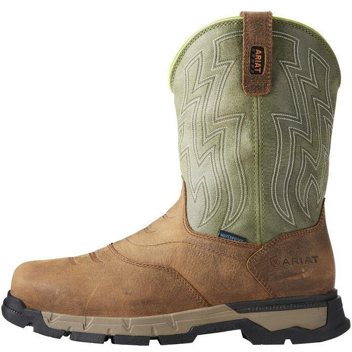 Ariat Men's Rebar Flex 10" Soft Toe WP Western Work Boot - 10021485  - Overlook Boots